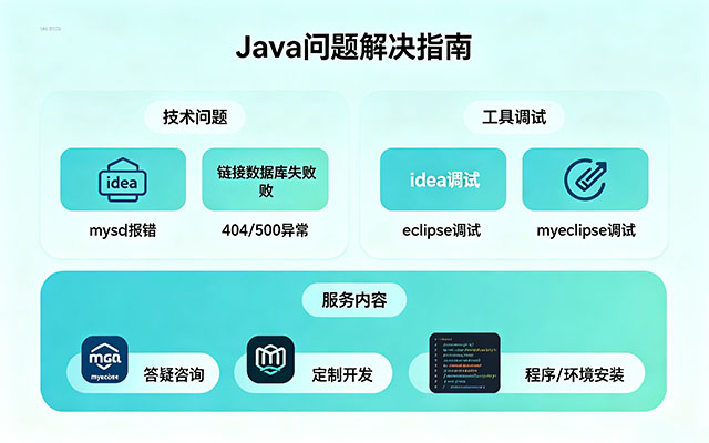  Java调试开发服务 - 环境搭建/数据库连接/Bug修复/二次开发/定制开发/代码讲解